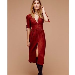 Free people love of my life midi dress